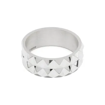 Le Gramme 7G Guilloché Pyramid Ribbon Ring