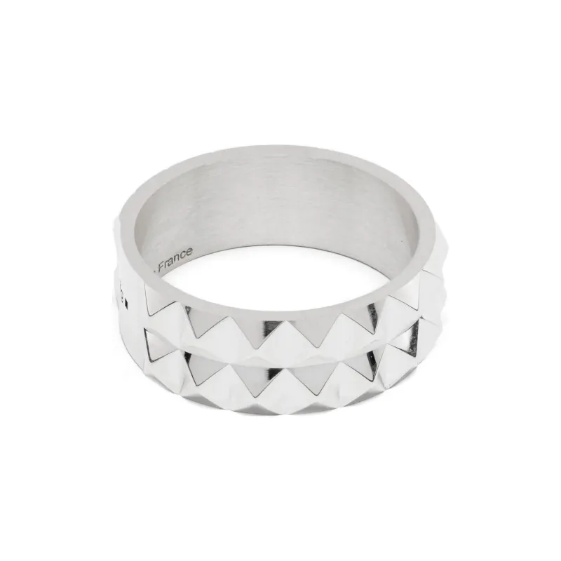 Le Gramme 7G Guilloché Pyramid Ribbon Ring-0