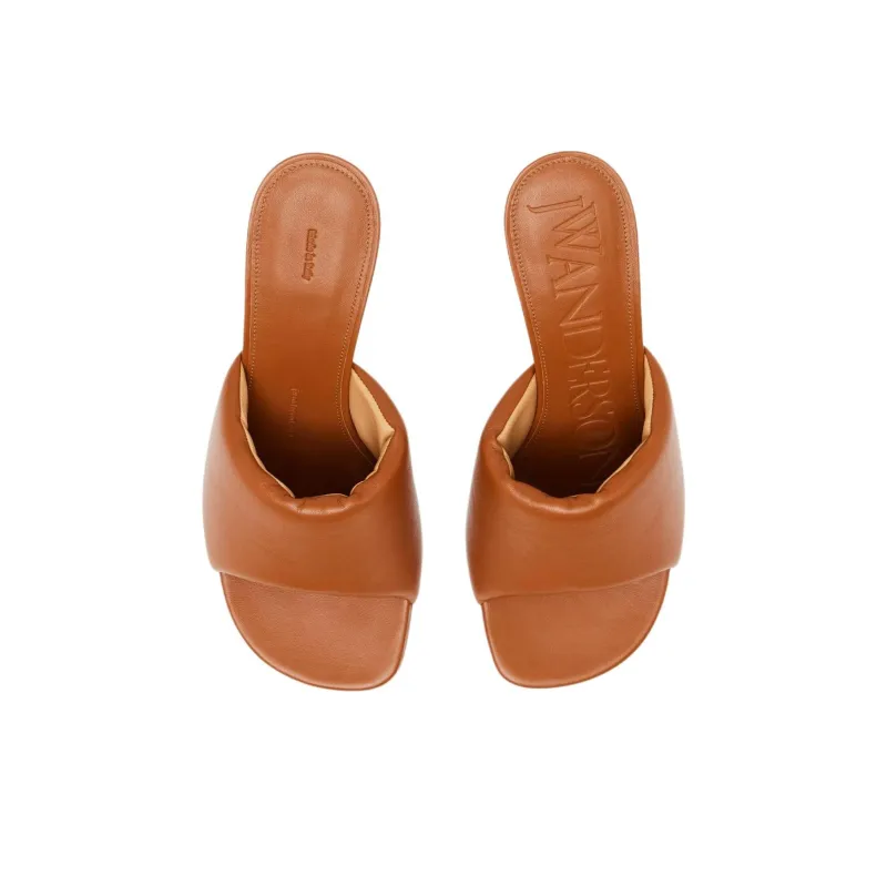 JW Anderson 80mm Chain heel Leather Sandals Women's-4