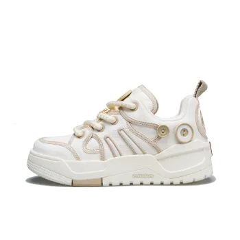 Palladium Button Shoes Anti Slip Wear Resistant Low Top Skateboard Shoes Unisex White
