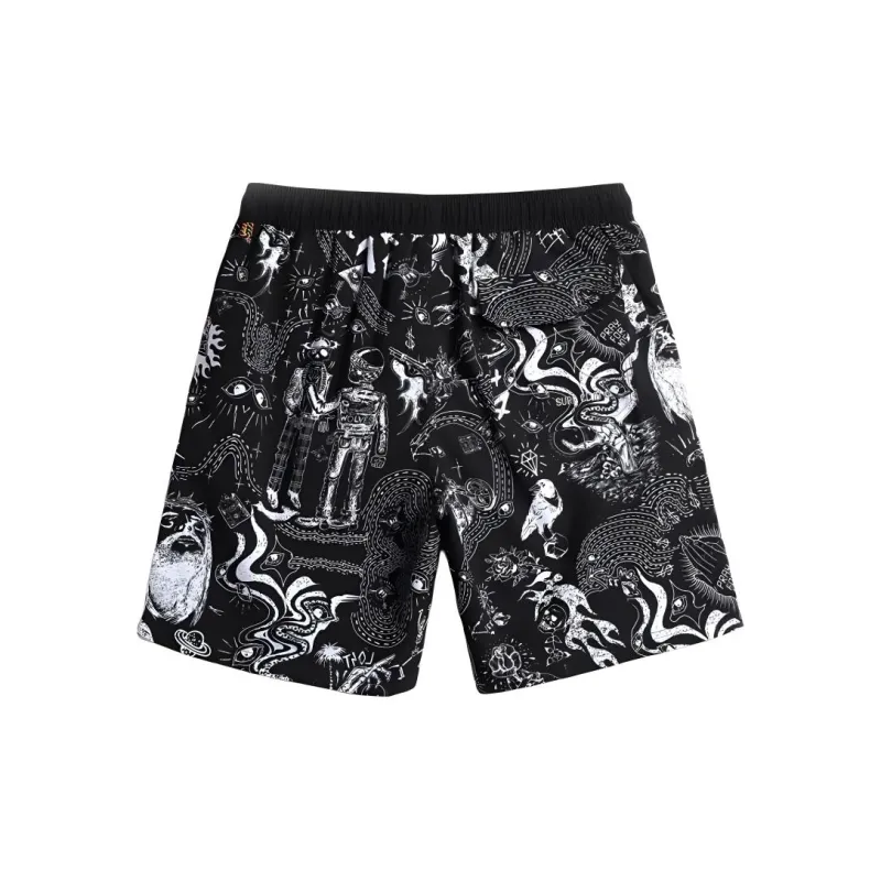 GAILANG Beach Shorts Men's Black-1