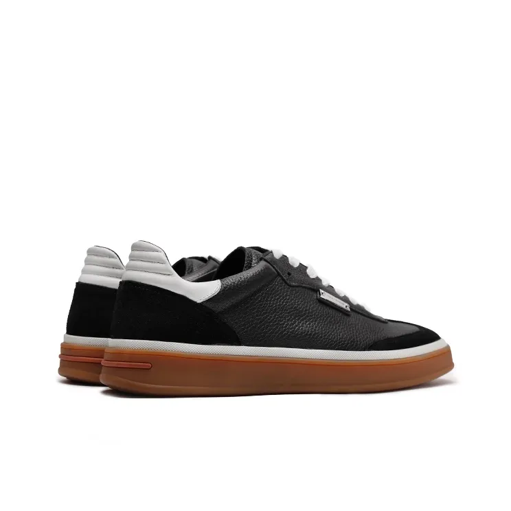 Viplander German Army Trainers Wear-resistant And Lightweight Low-Top Skateboard Shoes Men's Black-3