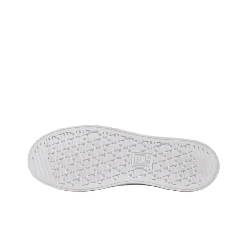 FILA Court Deluxe Slip Resistant Cushioning Wear Resistant Breathable Low Top Skateboard Shoes Unisex White-6