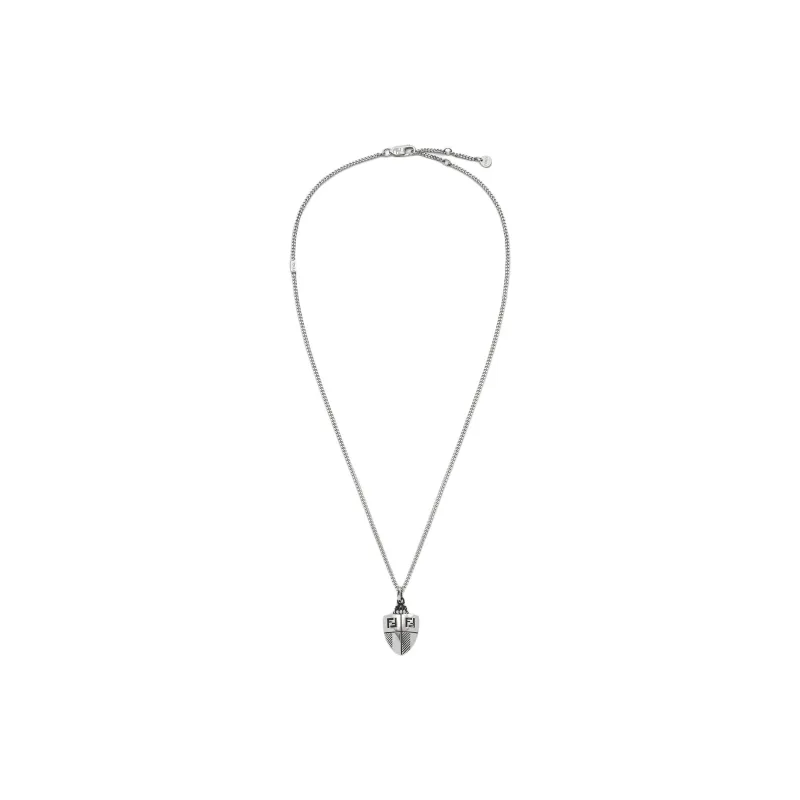 FENDI Brass Necklaces Men's Silver-1