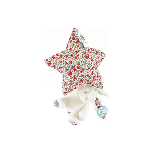 JELLYCAT Soft Toys Pull Ring Little Rabbit White Floral Fabric Style Dolls Plush Doll 28cm High