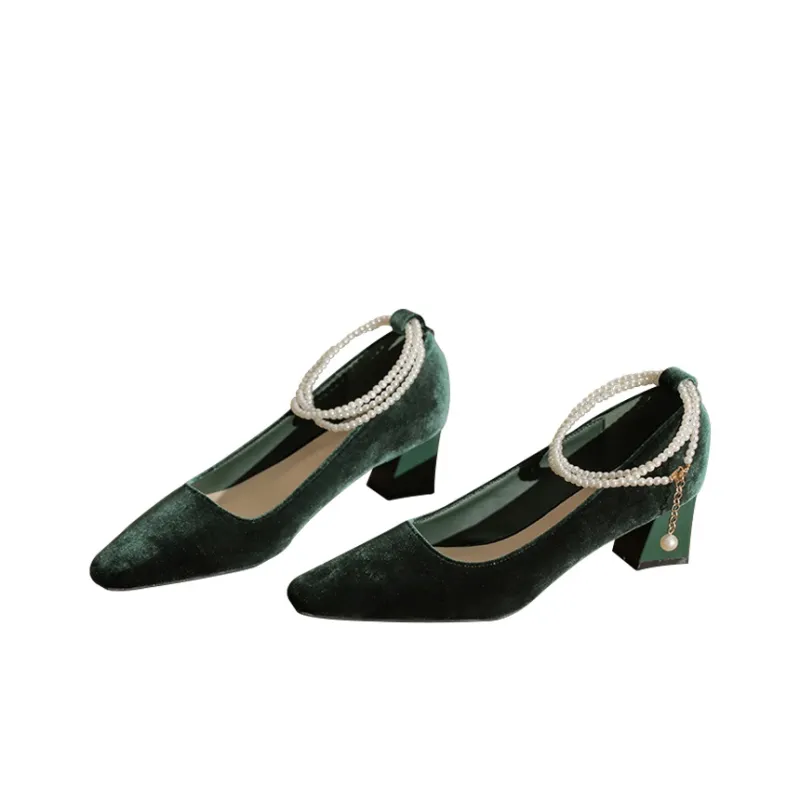 TADSW Chunky Heel High Heels Women's-1