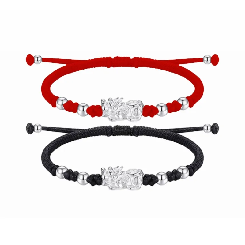 CHINA GOLD S999 Fine Silver Bracelets Men's-4