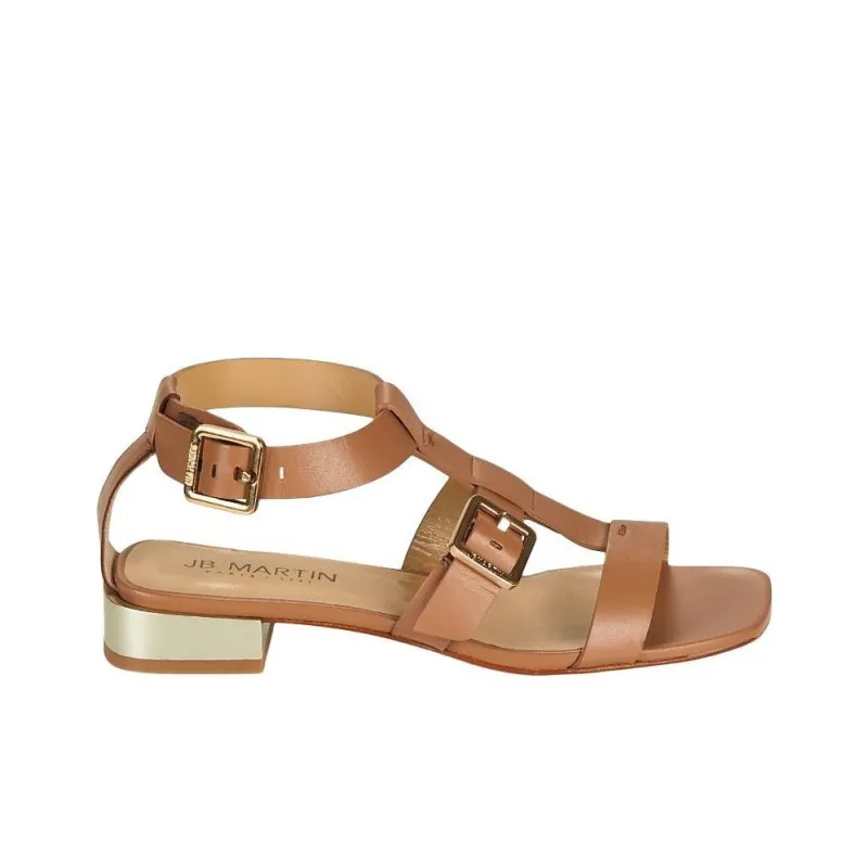 JB MARTIN Haria Strap Sandals Women's Brown-1
