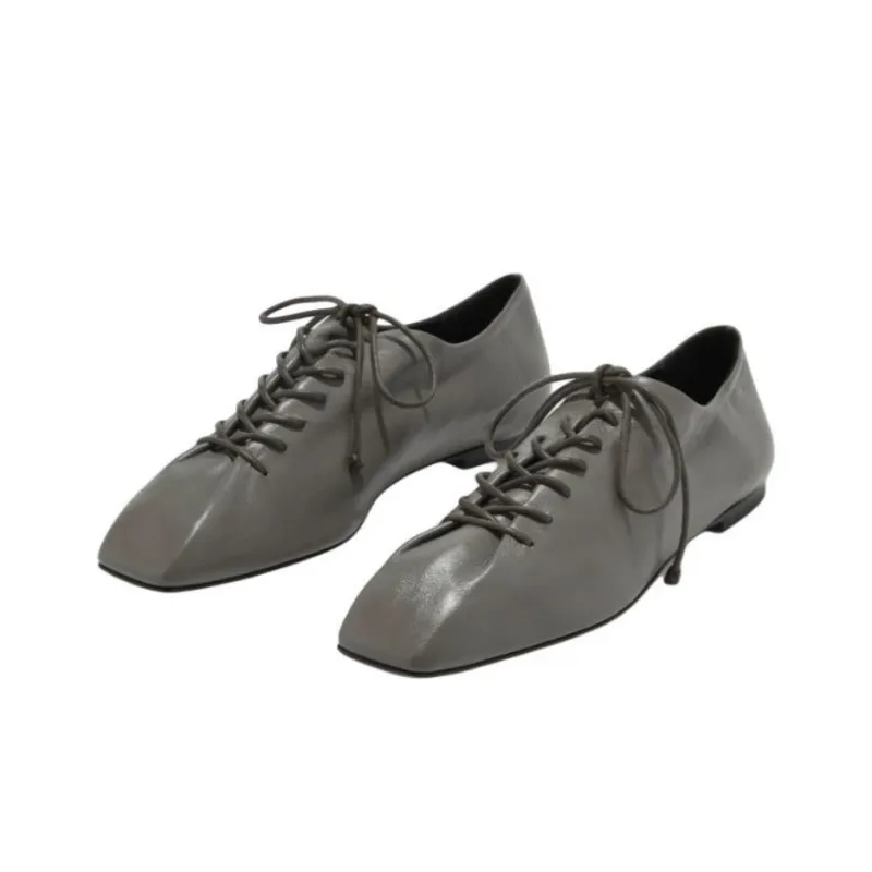 Aeyde Isla Casual Single Shoes Women's Concrete Gray-1