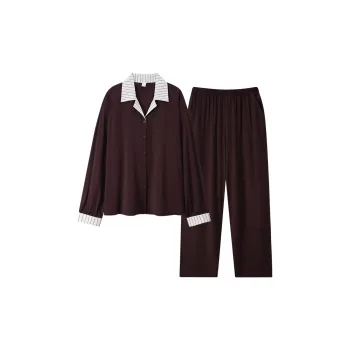 Sha Qian Pajama Set Women's Chocolate