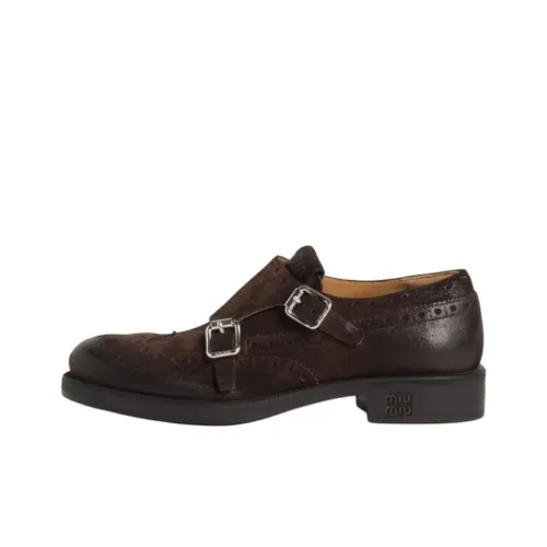 CHURCH'S x MIU MIU Dress Shoes Unisex Dark Brown
