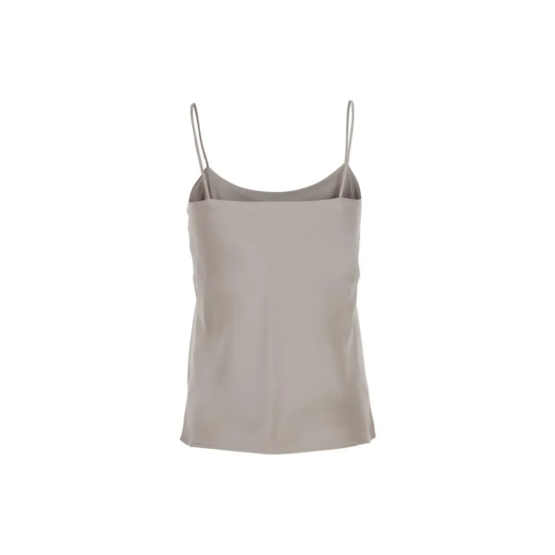HERNO Spaghetti Straps Satin Tank Top-1