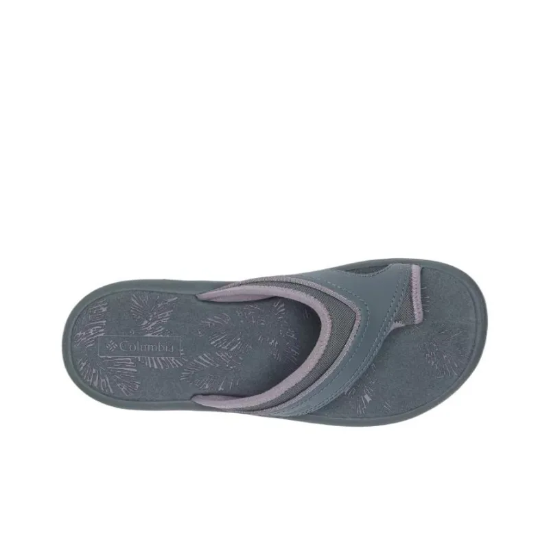 Columbia Kea Slip-Resistant Flip Flops Women's Gray-1