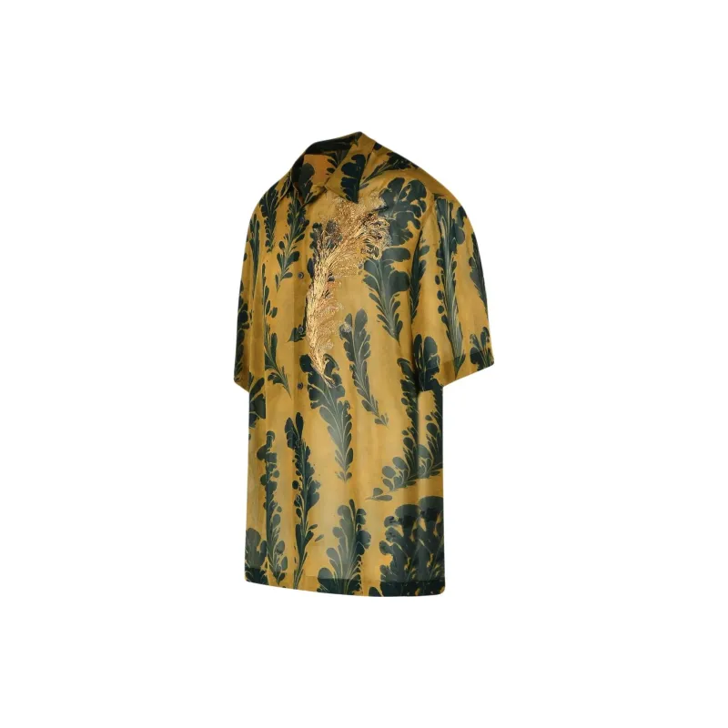 DRIES VAN NOTEN All Over Patterned Button Up Shirt-2
