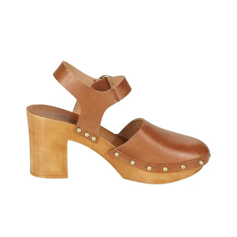 JB MARTIN Bavarde Chunky Heel High Heels Women's Brown-1