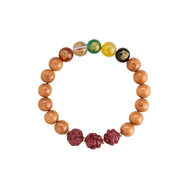 JIUHUASHAN Peachwood Bracelets Unisex-22