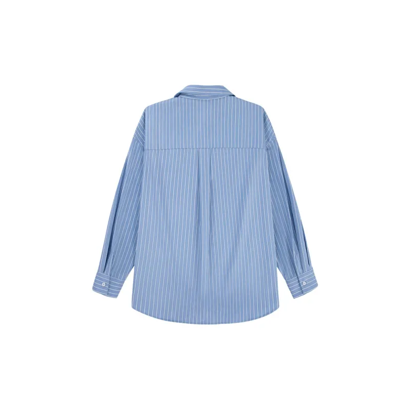 UNIFREE Shirt Women's Blue Stripes-1