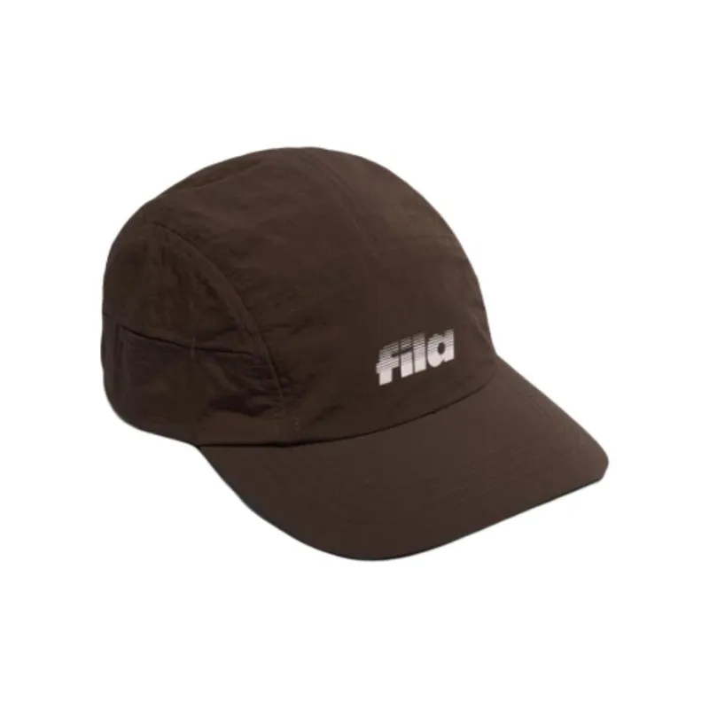 FILA Nylon Baseball Caps Unisex Brown-1
