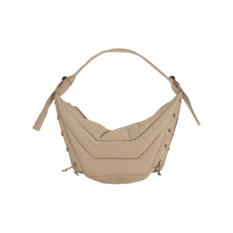 Lemaire Polyamide Croissant Bag Shoulder Bag Medium Size Unisex Beige-2