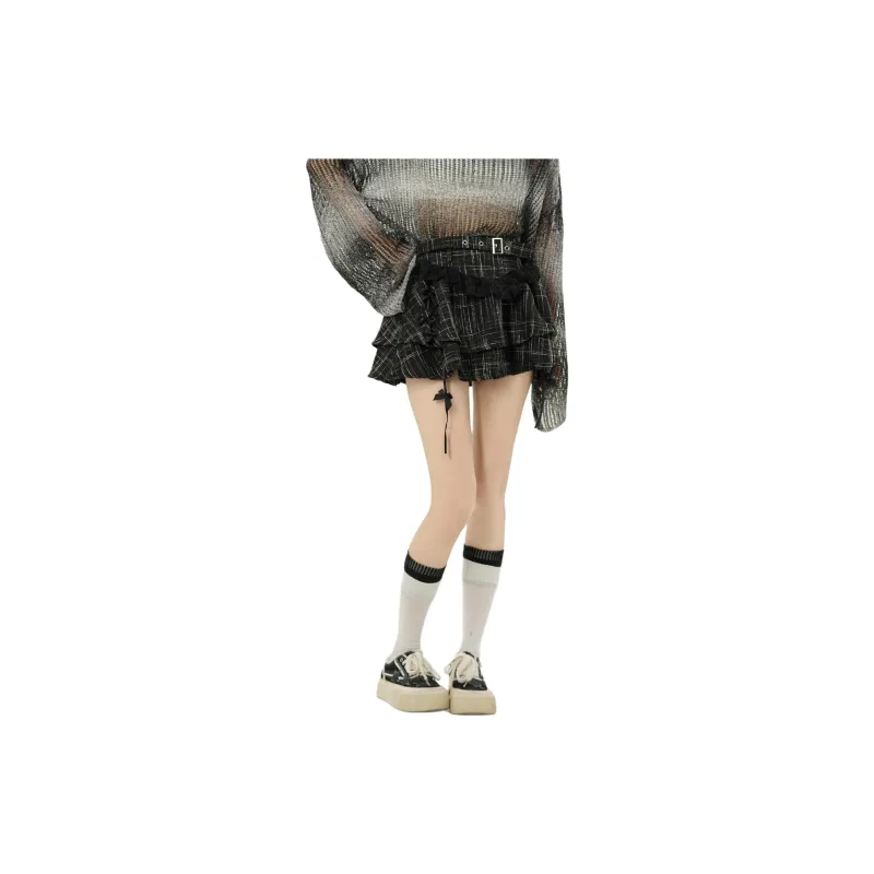 7 SEVFUN Casual Short Skirts Women's Black-1