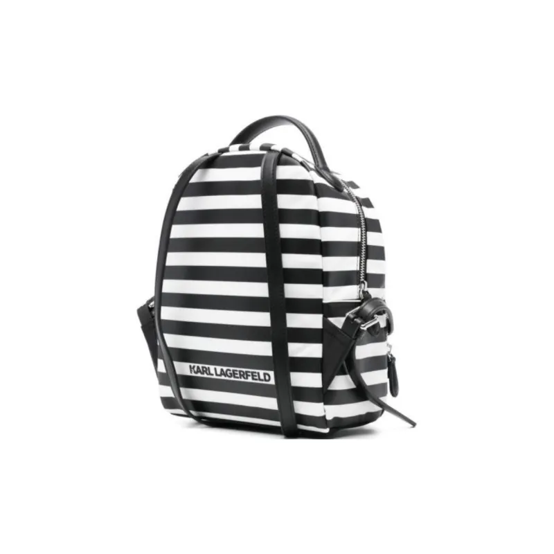 KARL LAGERFELD / Karl Lagerfeld Jeans Small Ikon Striped Backpack-1