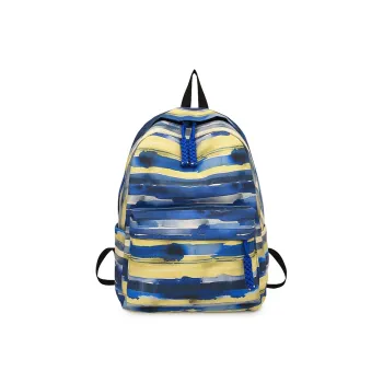GOBLIN SHARKS 1759 Canvas Backpack Unisex Yellow/Green/Blue/Pink