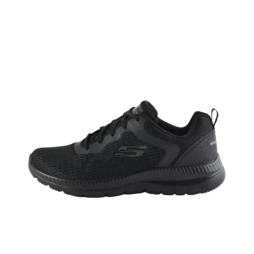 Skechers Cushioning Slip Resistant Low Top Training Shoes Women's Black