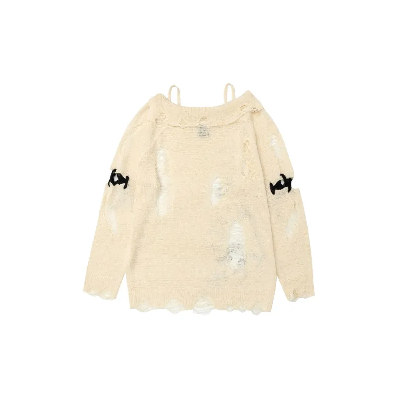 Vine Color Knitwear Unisex Apricot-1