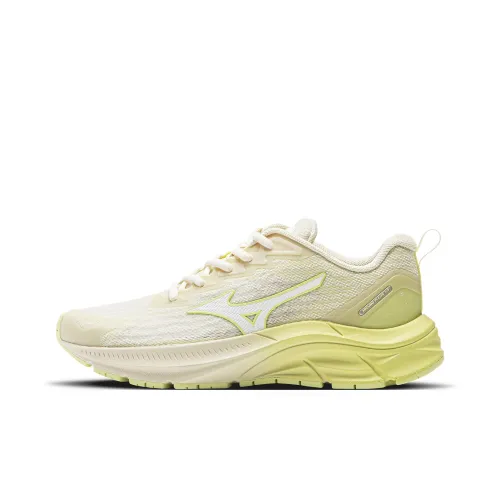 Mizuno Cushioning Low-Top Running Shoes Women's Gray Yellow