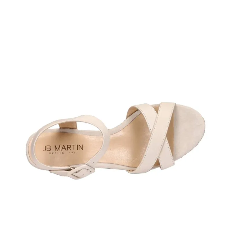 JB MARTIN One Strap Sandals 6.5cm Women's White-4