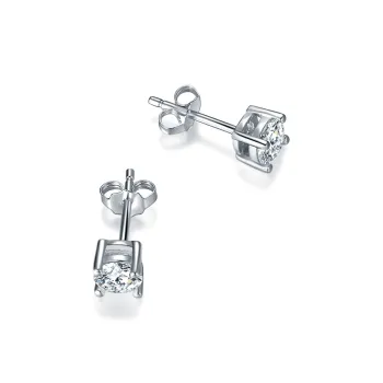 CENTURY&KINDLE S925 Silver Stud Earrings Women's