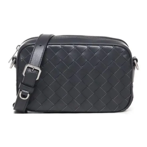 Bottega Veneta Calfskin Shoulder Bag Men's Black