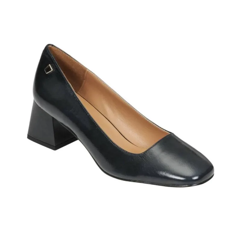 JB MARTIN Viva Chunky Heel High Heels 5.5cm Women's Marine Blue-2