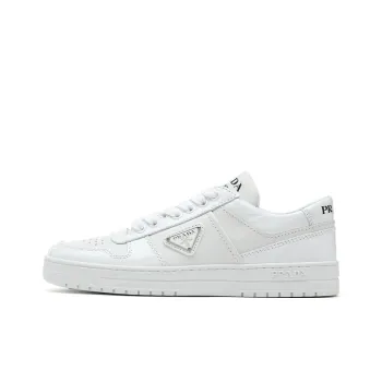 PRADA Low Top Skateboard Shoes Women's White
