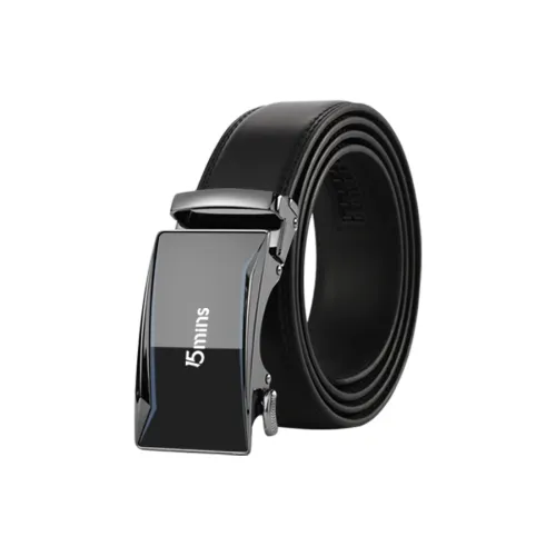 15 MINS Cow Split Leather Belts Men's Width 3.5cm