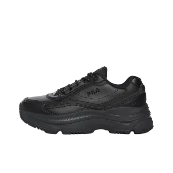 FILA Wavy Day Anti Slip Wear Resistant Low Top Casual Shoes Unisex Black