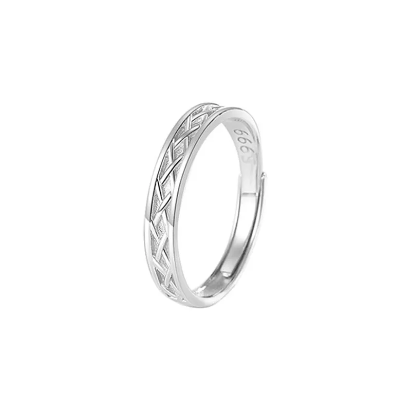 CHIC-ZONE 999 Fine Silver Rings Unisex-2