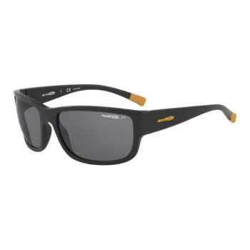 Arnette Acetate, Plastic, Metal Rectangular Sunglasses Men's Black