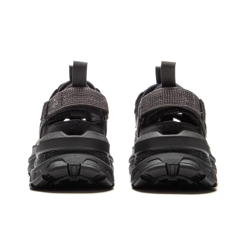 LiNing CF Tracing Non slip Wear resistant Shock Absorption Low Top Trekking Shoes Unisex Black Gray-5