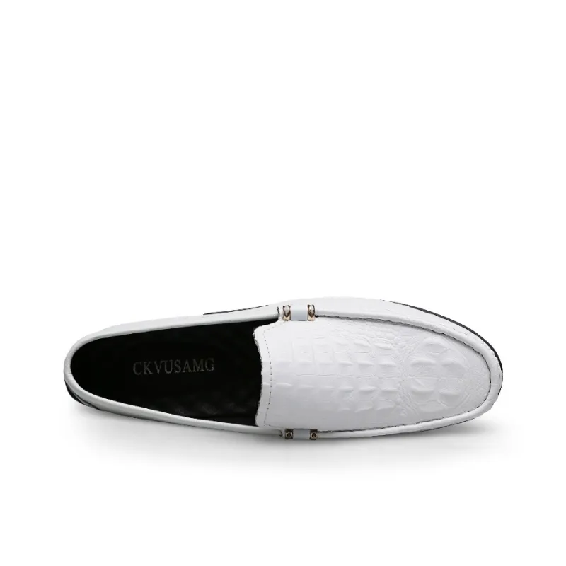 CKVUSAMG Gommino Loafers Unisex Black/White/Brown-4