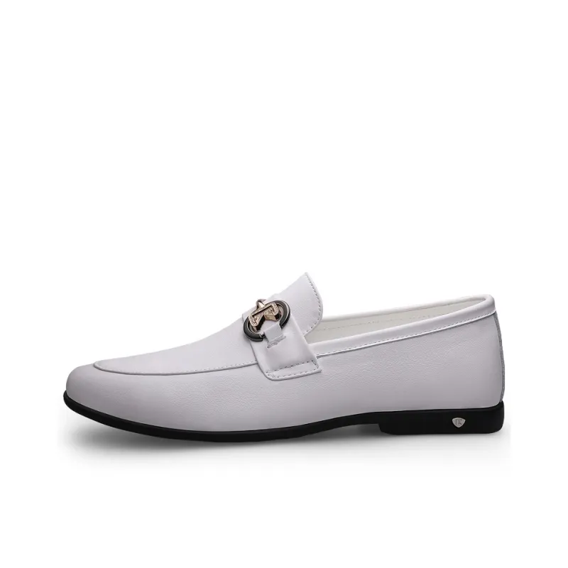 CKVUSAMG Gommino Loafers Unisex Black/White-0