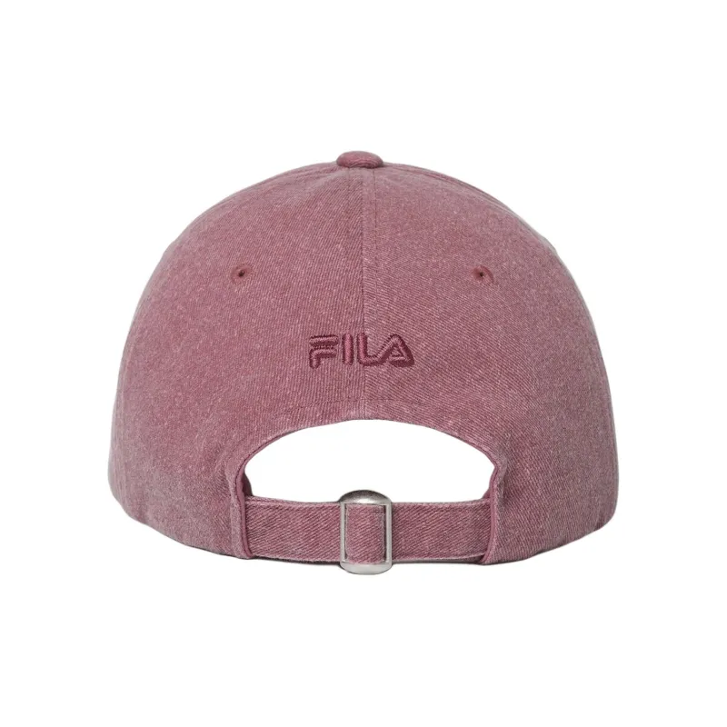 FILA Twill Cotton 100% Cotton Baseball Caps Unisex Pink-3