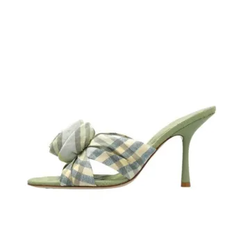 Burberry Slide Slippers Women's Green