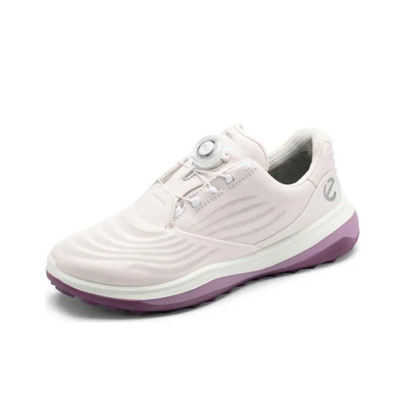 Ecco Super-Light Generation 1 Low-Top Golf Shoes Women's Pink White-1