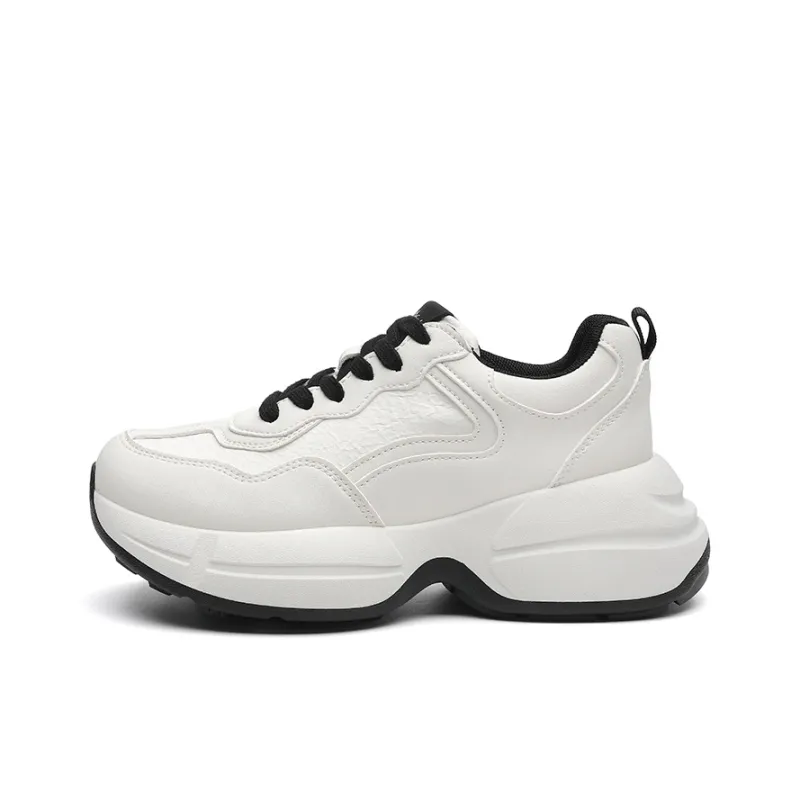 ABIDJAN Lightweight Height Increasing Low-Top Chunky Sneakers Women's-6
