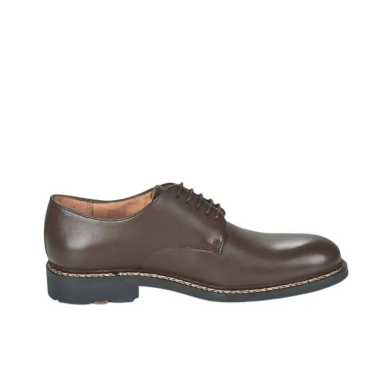 PELLET Dress Shoes Men Low Top Brown-1