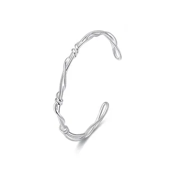 CGC Sterling Silver 999 Adjustable Bangle Women's