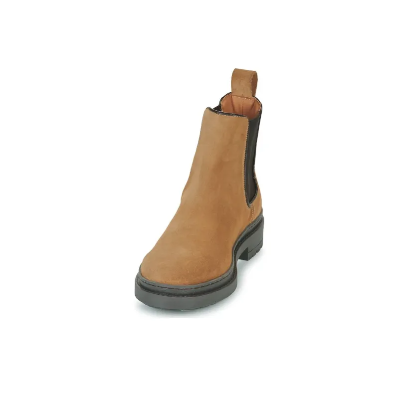 PELLET JUNE Short Chelsea Boots 4cm Men's Beige-3