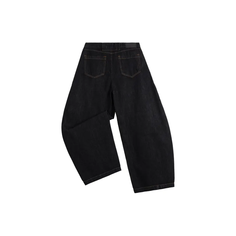 HEIYIXIANSHENG Jeans Unisex Black-1