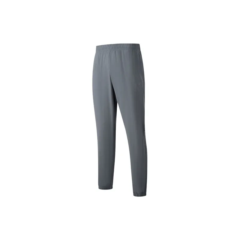 XTEP Training Pants Knitted Sweatpants Men's Mud Gray-0